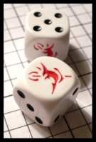 Dice : Dice - 6D - Koplow Black and White and Red Demon - SK Collection buy Nov 2010